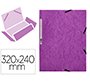 Carpeta q-connect gomas kf02171 carton simil-prespan solapas 320x243 mm violeta