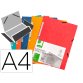 Carpeta q-connect gomas kf02174 carton simil-prespan solapas 320x243 mm colores surtidos