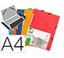 Carpeta q-connect gomas kf02174 carton simil-prespan solapas 320x243 mm colores surtidos