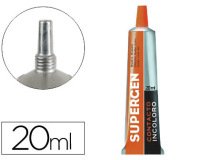 Pegamento supergen contacto incoloro 20 ml unidad
