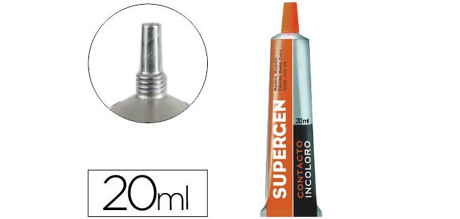 Pegamento supergen contacto incoloro 20 ml unidad
