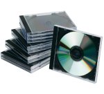 Caja de cd q-connect -con interior negro -pack de 10 unidades