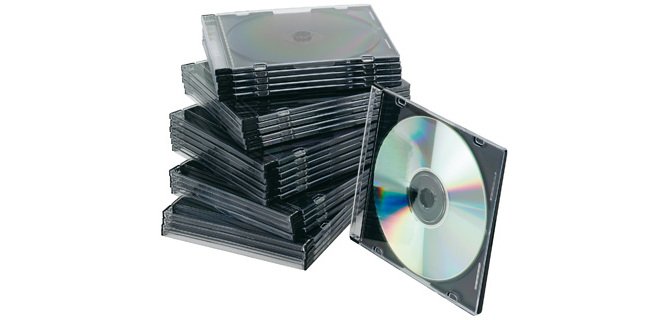 Caja de cd q-connect slim -con interior negro -pack de 25 unidades