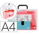 Carpeta liderpapel clasificador fuelle 45134 polipropileno a4 transparente spectrafile 13 departamentos