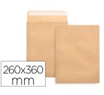 Sobre liderpapel bolsa n.12 kraft folio especial 260x360mm tira de silicona caja de 250 unidades