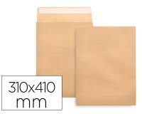 Sobre liderpapel bolsa n.13 kraft 310x410 mm tira de silicona caja de 250 unidades