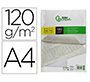 Papel verjurado liderpapel a4 120g/m2 blanco paquete de 100 hojas