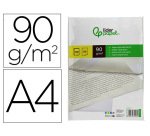 Papel verjurado liderpapel a4 90g/m2 blanco paquete de 100 hojas