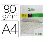 Papel verjurado liderpapel a4 90g/m2 crema paquete de 100 hojas