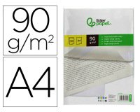 Papel verjurado liderpapel din a4 90g/m2 crema paquete de 100 hojas