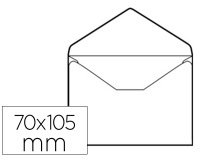 Sobre liderpapel n.0 blanco tarjeta de visita 70x105mm engomado caja de 100 unidades