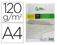 Papel verjurado liderpapel din a4 120g/m2 crema paquete de 100 hojas