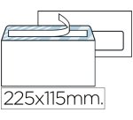 Sobre liderpapel n.4 blanco americano ventana derecha 115x225mm tira silicona open system caja de 500 unidades
