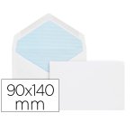 Sobre liderpapel n.1 blanco minimo normalizado 90x140mm engomado solapa de pico caja de 500 unidades