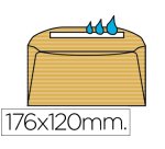 Sobre liderpapel n.8 crema comercial normalizado 120x176mm engomado caja de 500 unidades