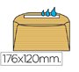 Sobre liderpapel n.8 crema comercial normalizado 120x176mm engomado caja de 500 unidades