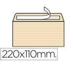 Sobre liderpapel verjurado ahuesado 120 gr tira silicona 110x220mm caja de 250 unidades