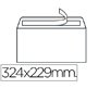 Sobre liderpapel n.14 blanco din c4 229x324 mm tira de silicona caja de 250 unidades