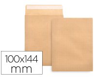 Sobre liderpapel bolsa n.1 kraft salarios 100x145 mm tira silicona caja de 1000 unidades