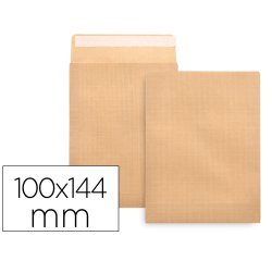 Sobre liderpapel bolsa n.1 kraft salarios 100x145 mm tira silicona caja de 1000 unidades