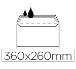 Sobre liderpapel n.16 blanco folio especial 260x360mm silicona caja de 250 unidades solapa recta