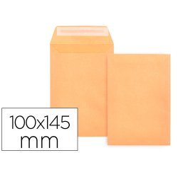 Sobre liderpapel bolsa n.0 cel caña salarios 100x145mm tira silicona caja de 1000 unidades