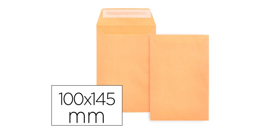 Sobre liderpapel bolsa n.0 cel caña salarios 100x145mm tira silicona caja de 1000 unidades