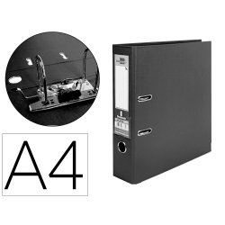 Archivador de palanca Liderpapel documenta forrado pvc con rado y compresor metálico