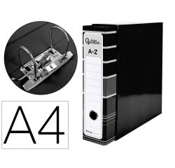 Archivador de palanca liderpapel a4 filing system forrado sin rado lomo 80mm con caja y compresor metal
