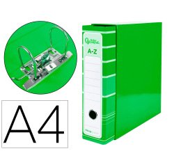 Archivador de palanca liderpapel a4 filing system forrado sin rado lomo 80mm con caja y compresor metal