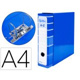 Archivador de palanca liderpapel a4 filing system forrado sin rado lomo 80mm con caja y compresor metal