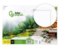 Bloc dibujo liderpapel lineal encolado 230x325mm 20 hojas 130 gr/m2 con recuadro