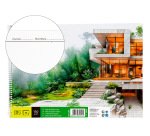 Bloc dibujo liderpapel lineal arquitectura espiral 230x325 mm 20 hojas 130g/m2 con recuadro perforado