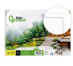 Bloc dibujo liderpapel lineal espiral 230x325mm 20 hojas 130gr/m2 con recuadro 2 taladros perforado