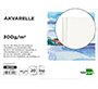 Bloc dibujo liderpapel acuarela encolado 210x297mm 20 hojas 300g/m2 sin recuadro