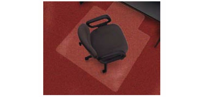 Alfombrilla para suelo q-connect pvc protectora de moquetas 1150x1340 mm grosor 2,2 mm