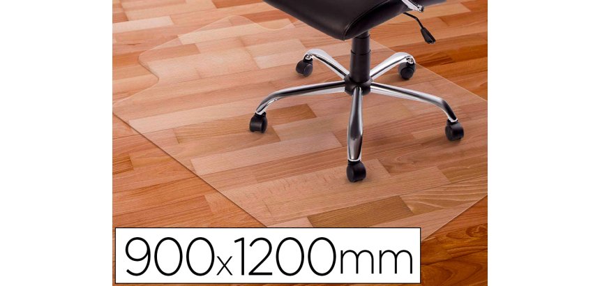 Alfombrilla para suelo q-connect pvc protectora de suelos 900x1200 mm grosor 2 mm