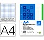 Bloc encolado liderpapel cuadro 5mm verde a4 natural 100 hojas 70 g/m2