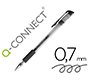 Boligrafo q-connect tinta gel negro 0,7 mm sujecion de caucho