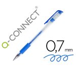 Boligrafo q-connect tinta gel azul 0,7 mm sujecion de caucho