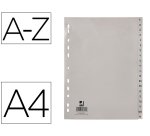 Separador alfabetico q-connect plastico a-z din a4 multitaladro