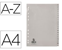 Separador alfabetico q-connect plastico a-z din a4 multitaladro