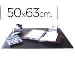 Vade sobremesa q-connect polipropileno negro 50x63 cm