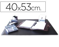 Vade sobremesa q-connect polipropileno negro 40x53 cm 999112415