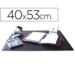 Vade sobremesa q-connect polipropileno negro 40x53 cm