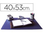 Vade sobremesa q-connect azul polipropileno azul 40x53 cm