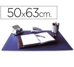 Vade sobremesa q-connect azul polipropileno azul 50x63 cm