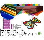 Bloc trabajos manuales liderpapel celofan 240x315mm 10 hojas colores surtidos