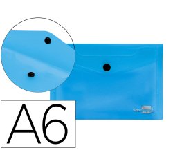 Carpeta liderpapel dossier broche 44232 polipropileno din a6 azul translucido