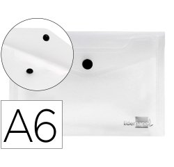Carpeta liderpapel dossier broche 44234 polipropileno din a6 transparente translucido